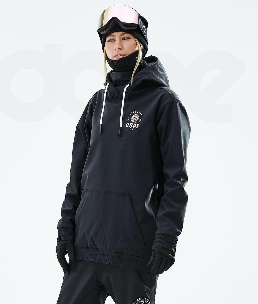 Rose Black Women's Dope Yeti 2021 Ski Jackets | NZ_D1152