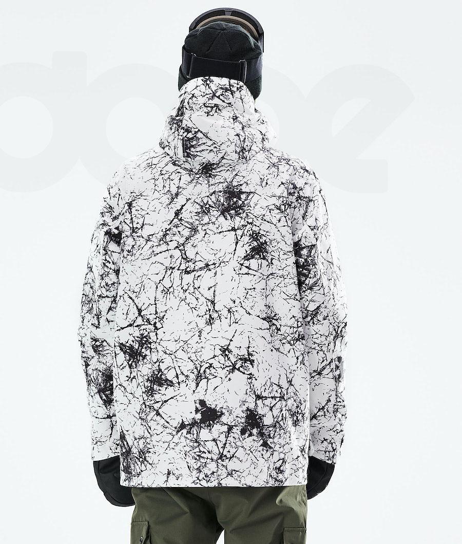 White Black Men's Dope Adept 2021 Snowboard Jackets | NZ_D1804