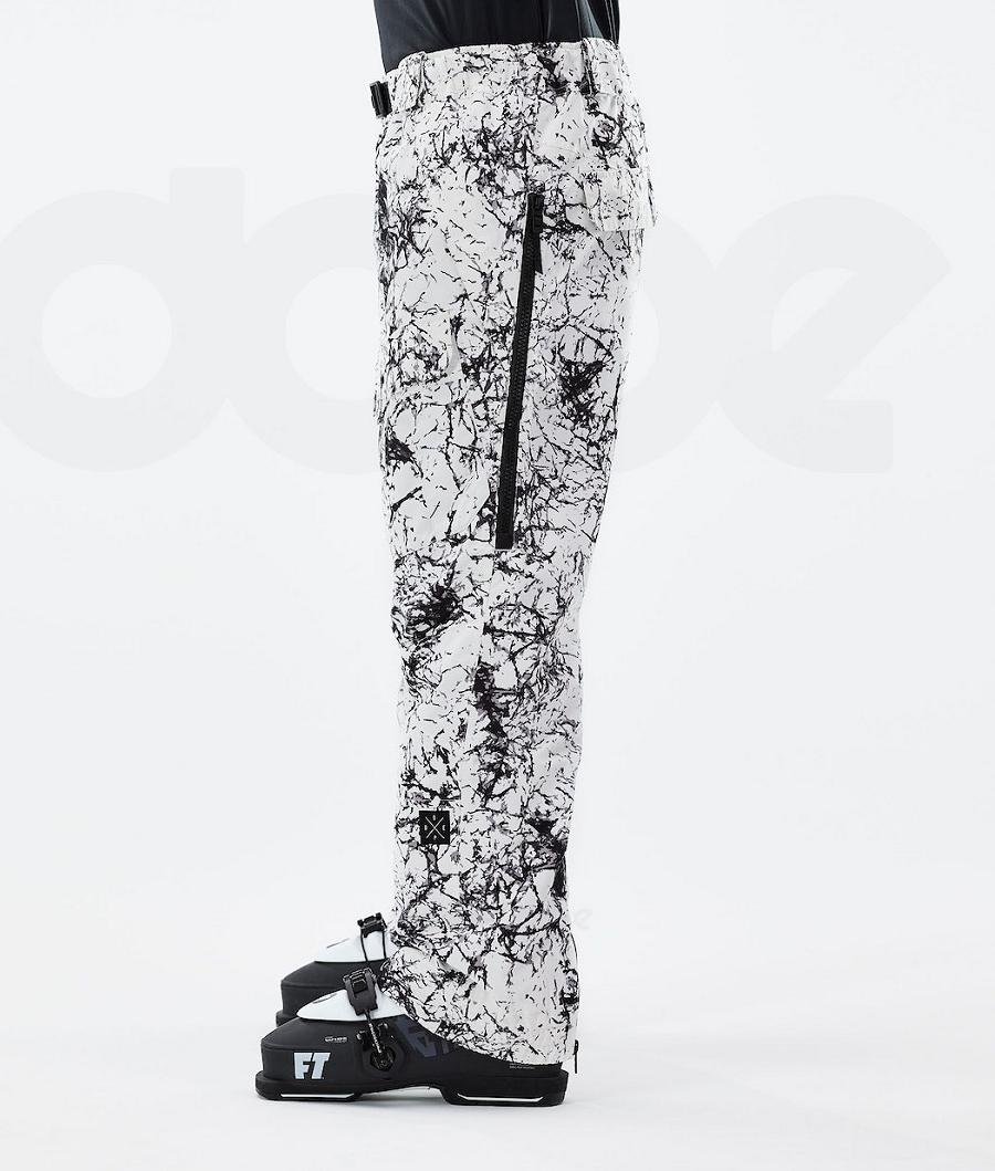 White / Black Men's Dope Antek 2021 Ski Pants | NZ_D2347