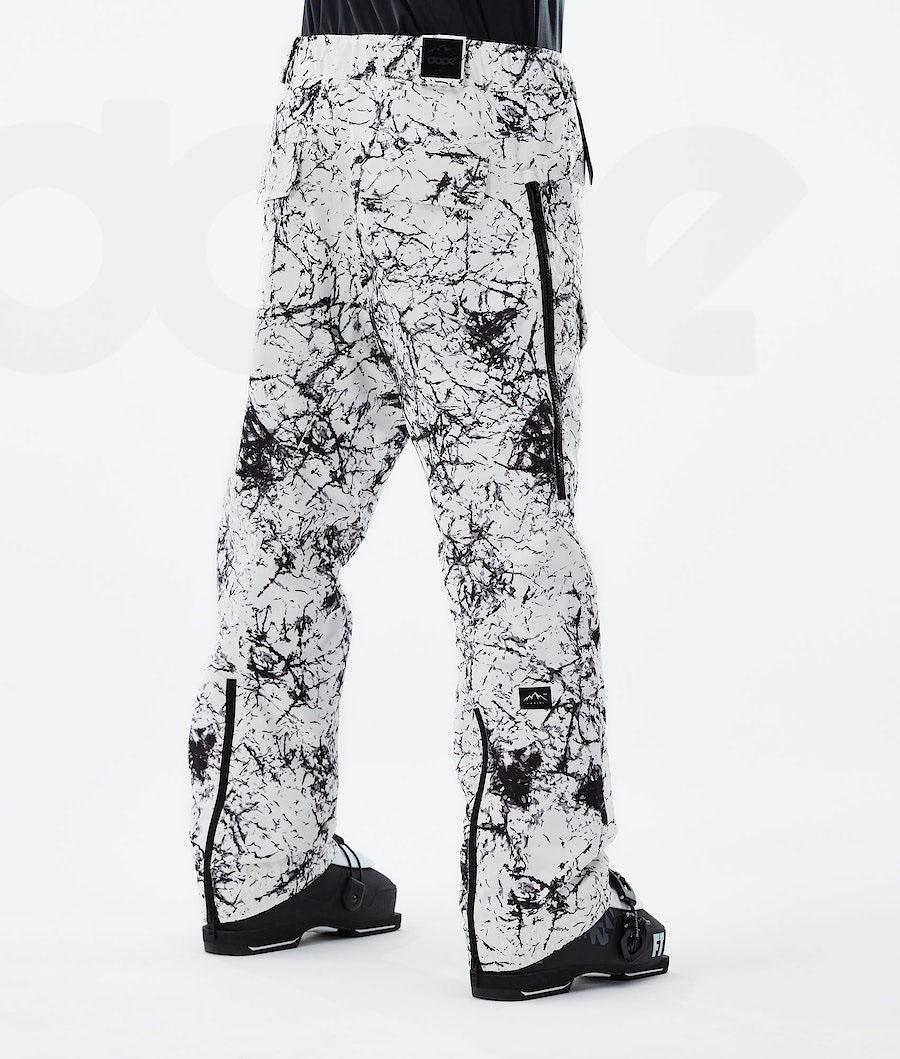 White / Black Men's Dope Antek 2021 Ski Pants | NZ_D2347