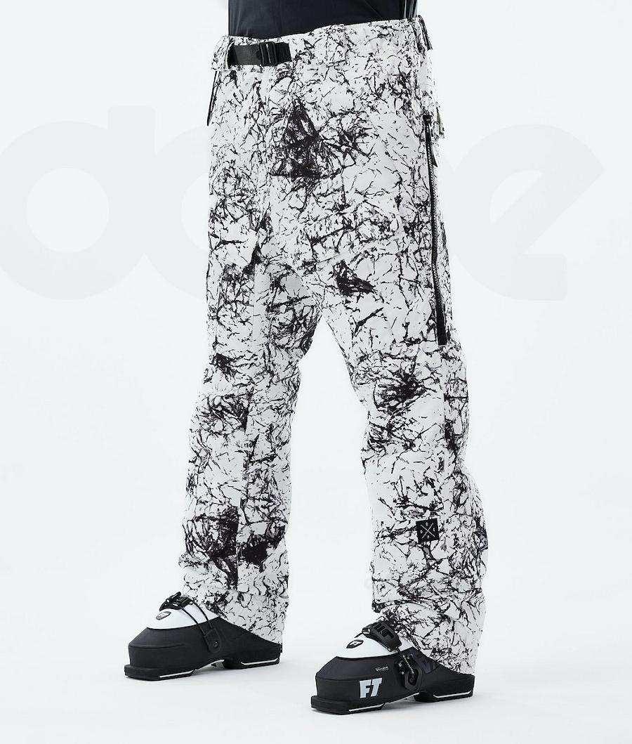 White / Black Men\'s Dope Antek 2021 Ski Pants | NZ_D2347