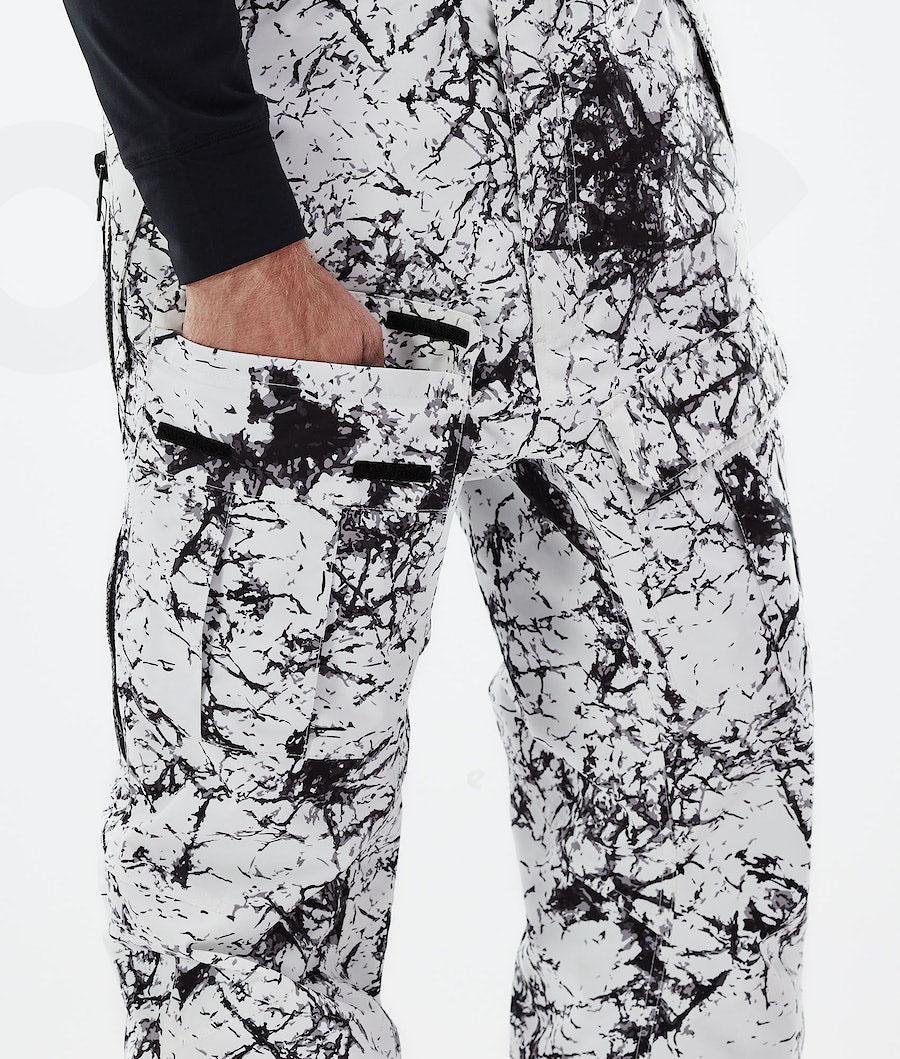 White / Black Men's Dope Antek 2021 Snowboard Pants | NZ_D2090
