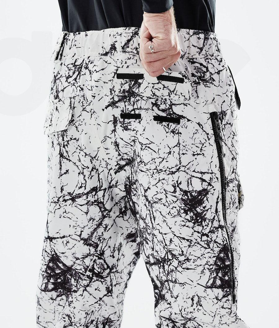 White / Black Men's Dope Antek 2021 Snowboard Pants | NZ_D2090