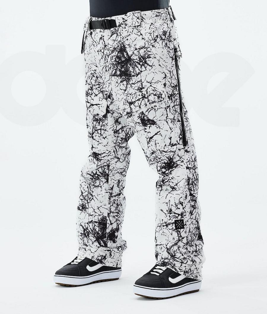 White / Black Men\'s Dope Antek 2021 Snowboard Pants | NZ_D2090