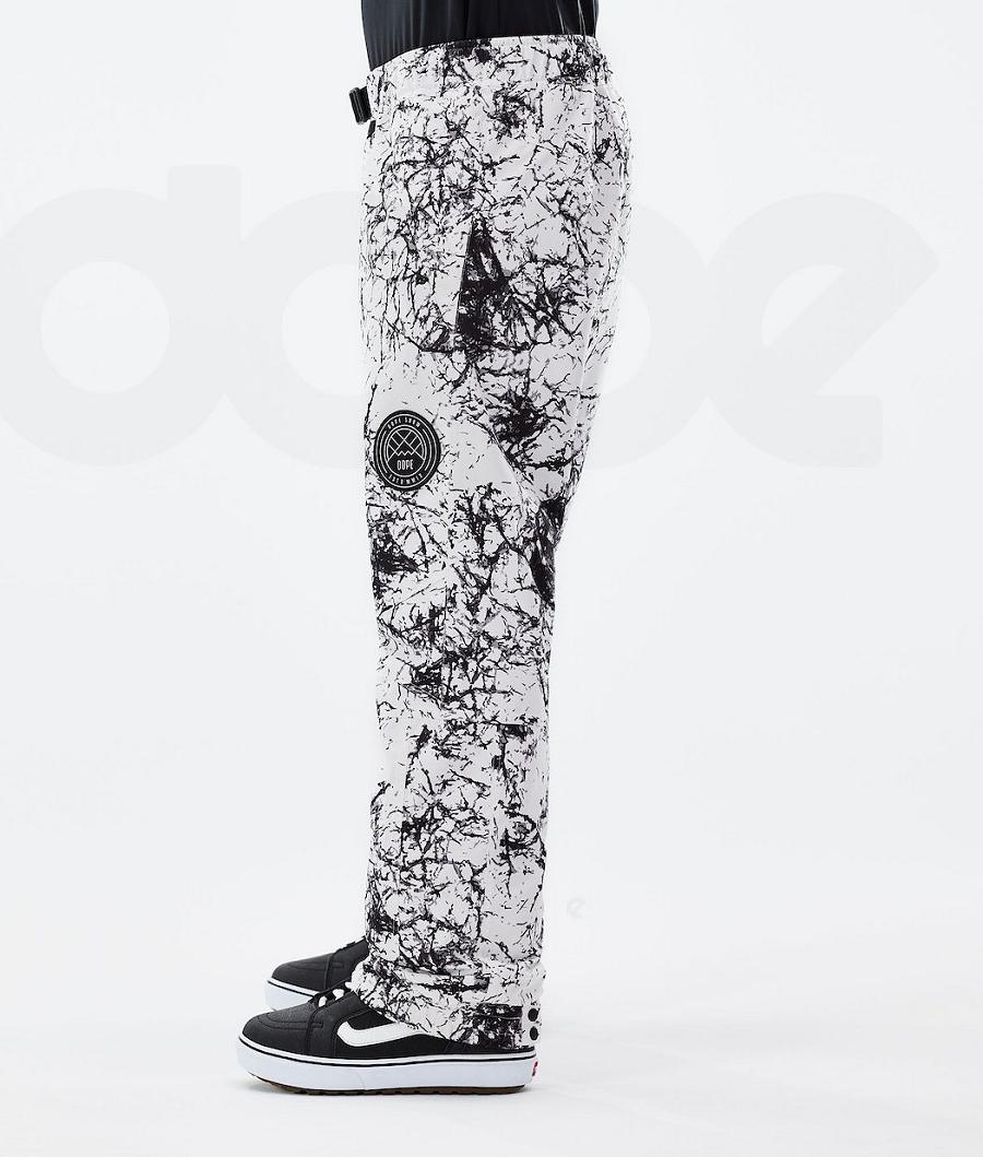 White / Black Men's Dope Blizzard 2021 Snowboard Pants | NZ_D1528