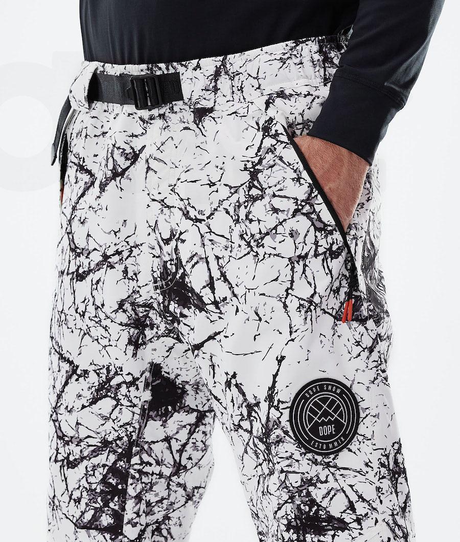 White / Black Men's Dope Blizzard 2021 Snowboard Pants | NZ_D1528