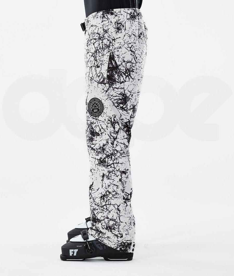 White / Black Men's Dope Blizzard 2021 Ski Pants | NZ_D1905