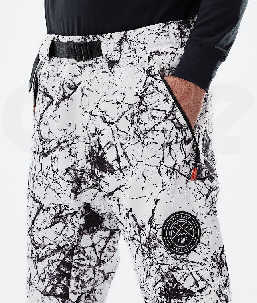 White / Black Men's Dope Blizzard 2021 Ski Pants | NZ_D1905