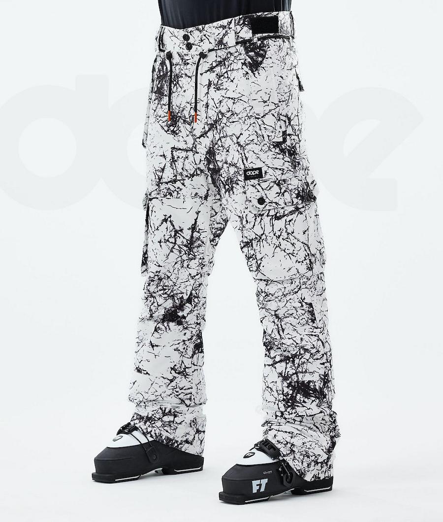 White / Black Men\'s Dope Iconic 2021 Ski Pants | NZ_D2270