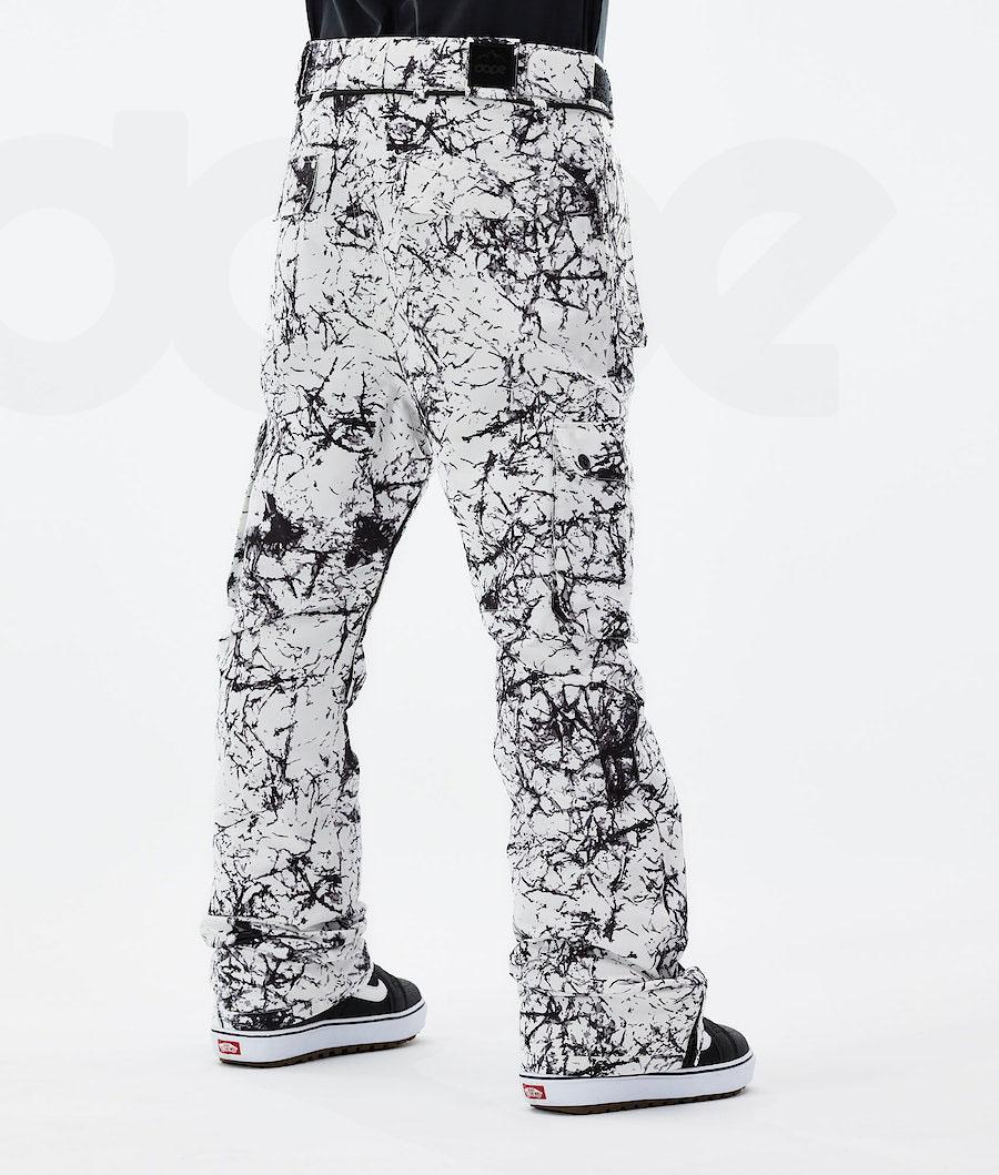 White / Black Men's Dope Iconic 2021 Snowboard Pants | NZ_D1856