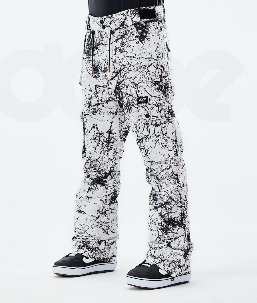 White / Black Men\'s Dope Iconic 2021 Snowboard Pants | NZ_D1856