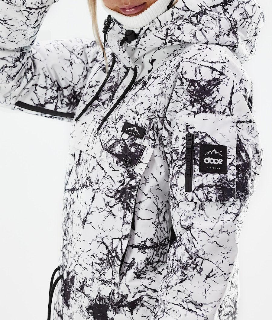 White / Black Women's Dope Annok W 2021 Ski Jackets | NZ_D1822