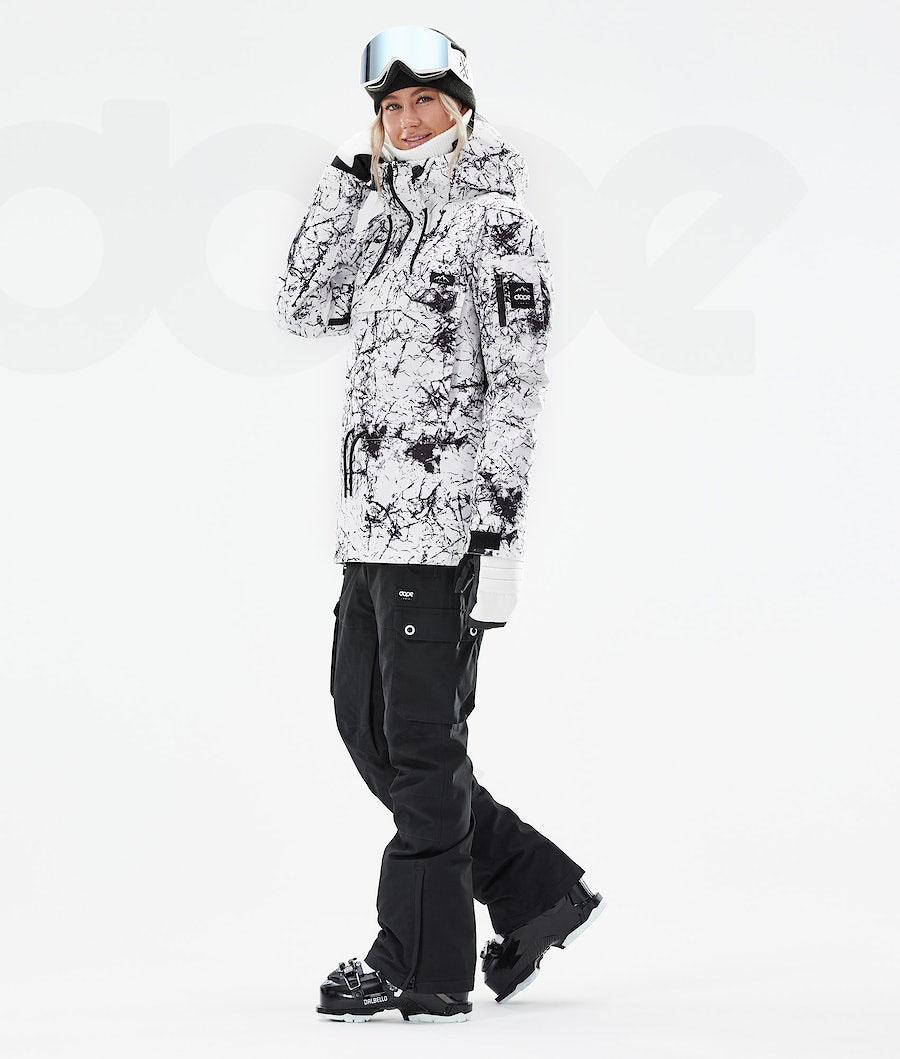 White / Black Women's Dope Annok W 2021 Ski Jackets | NZ_D1822