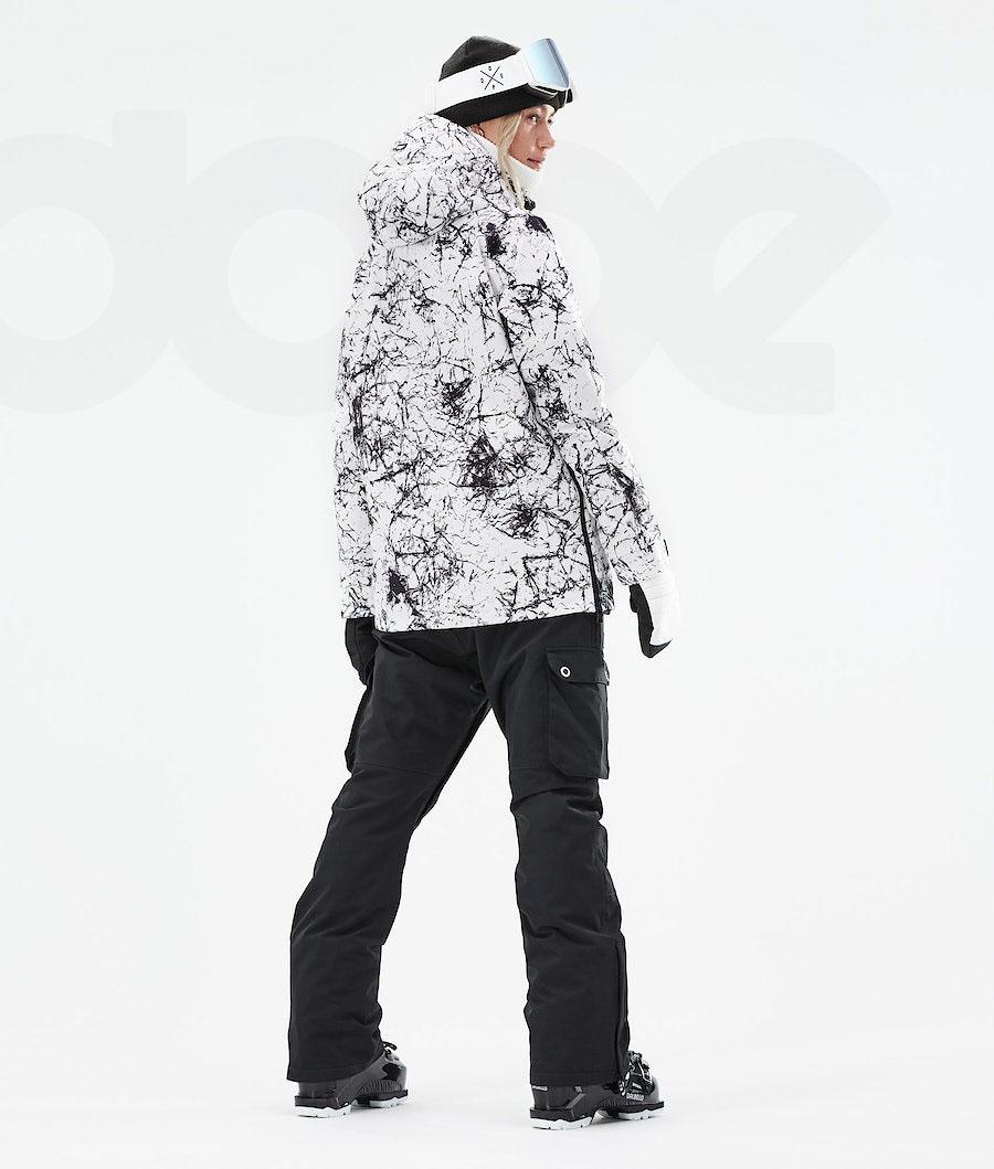 White / Black Women's Dope Annok W 2021 Ski Jackets | NZ_D1822