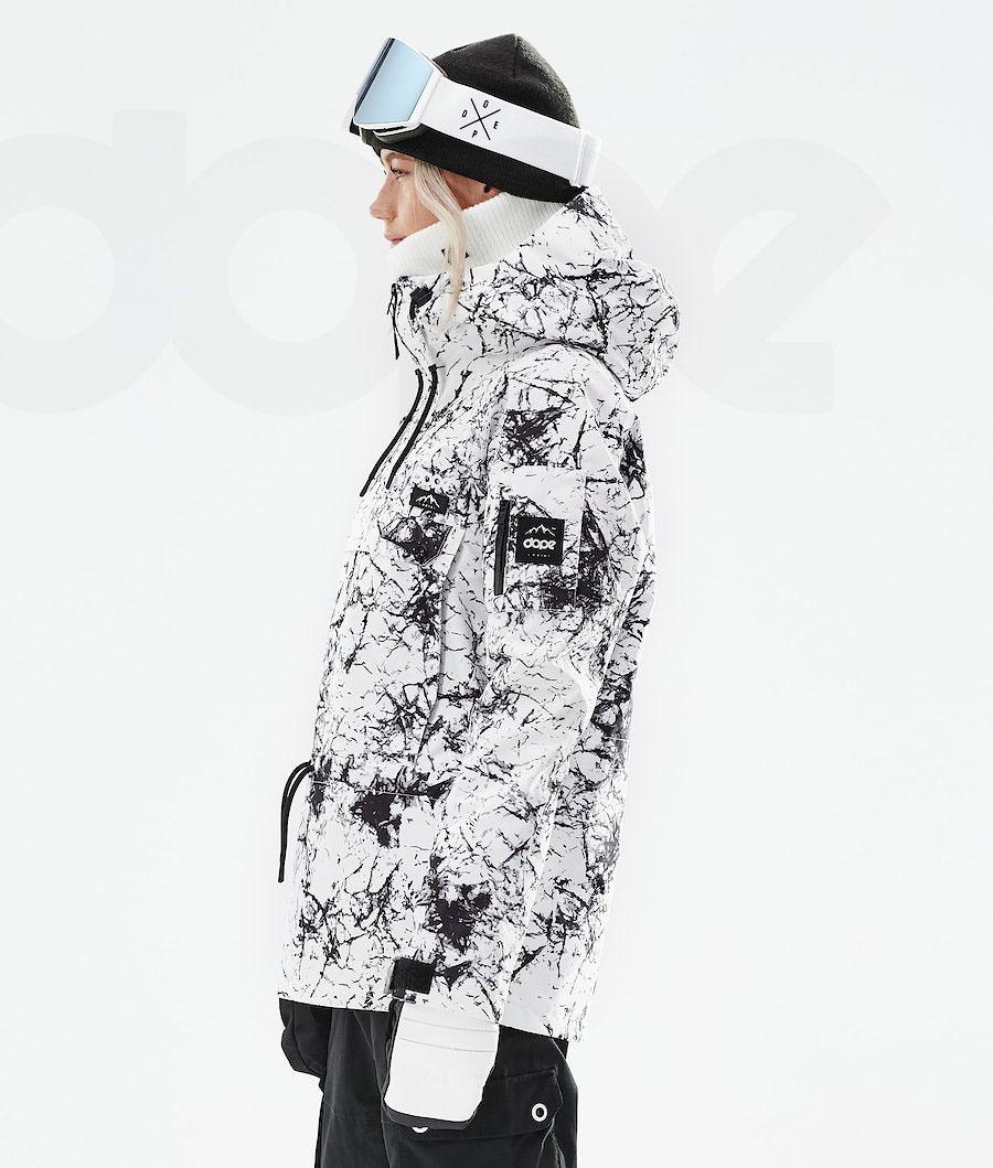 White / Black Women's Dope Annok W 2021 Ski Jackets | NZ_D1822