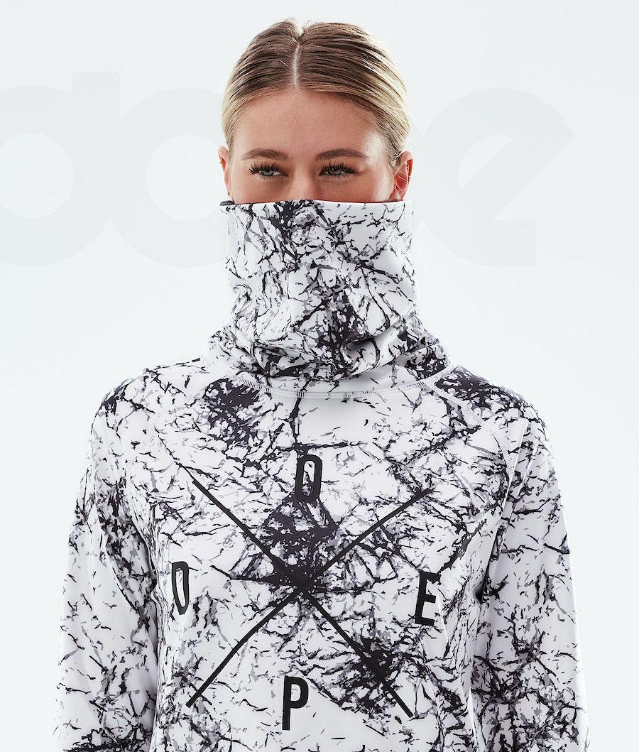 White / Black Women's Dope Snuggle W Base Layer Tops | NZ_D1407
