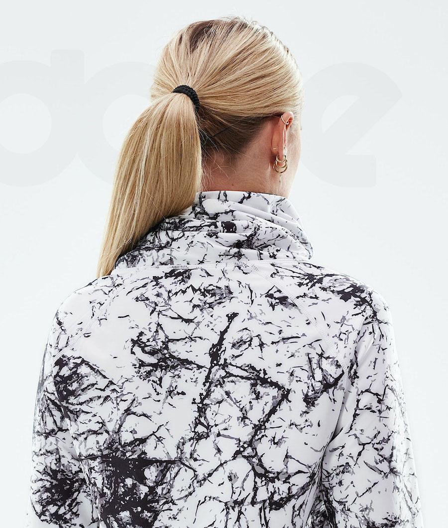 White / Black Women's Dope Snuggle W Base Layer Tops | NZ_D1407