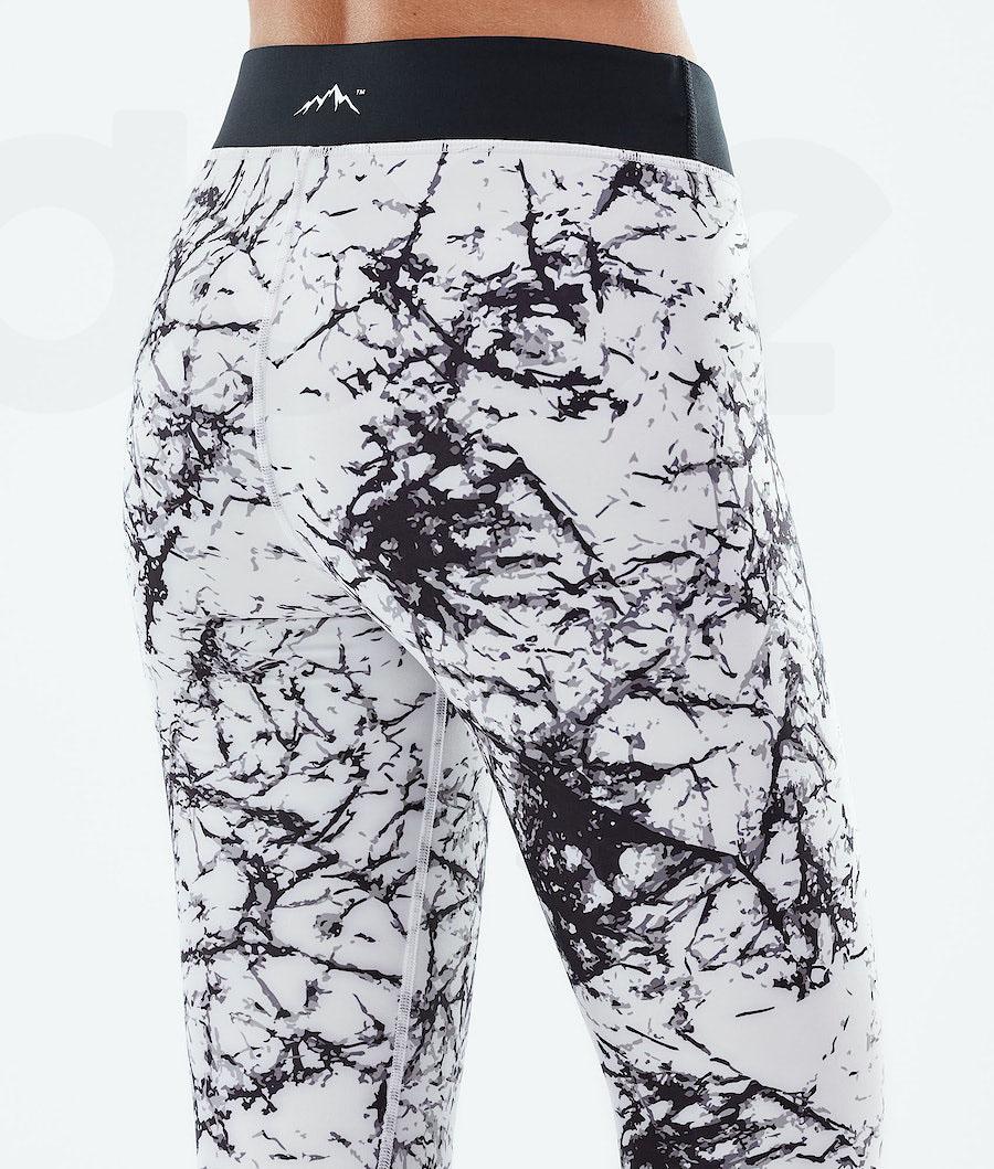 White / Black Women's Dope Snuggle W Base Layer Pants | NZ_D1870