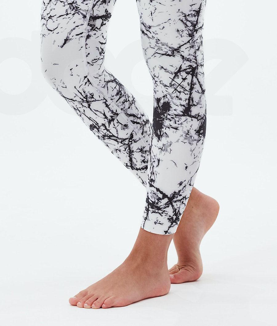 White / Black Women's Dope Snuggle W Base Layer Pants | NZ_D1870