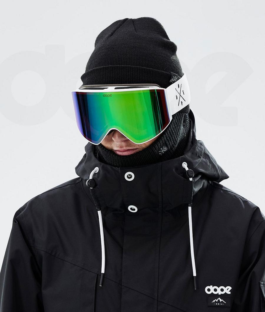White / Green Men's Dope Sight Goggles | NZ_D1664