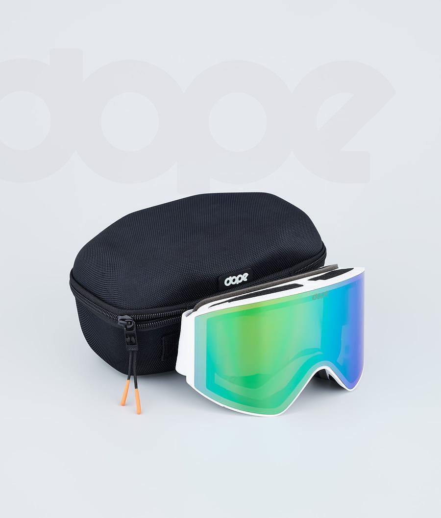 White / Green Men's Dope Sight Goggles | NZ_D1664