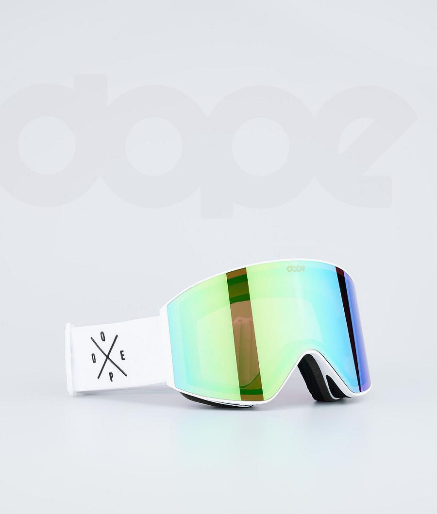 White / Green Men\'s Dope Sight Goggles | NZ_D1664