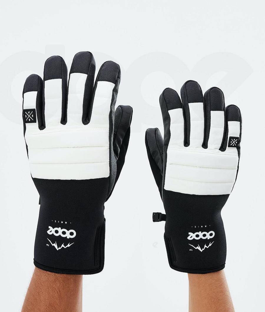 White Men\'s Dope Ace 2021 Snowboard Gloves | NZ_D2268
