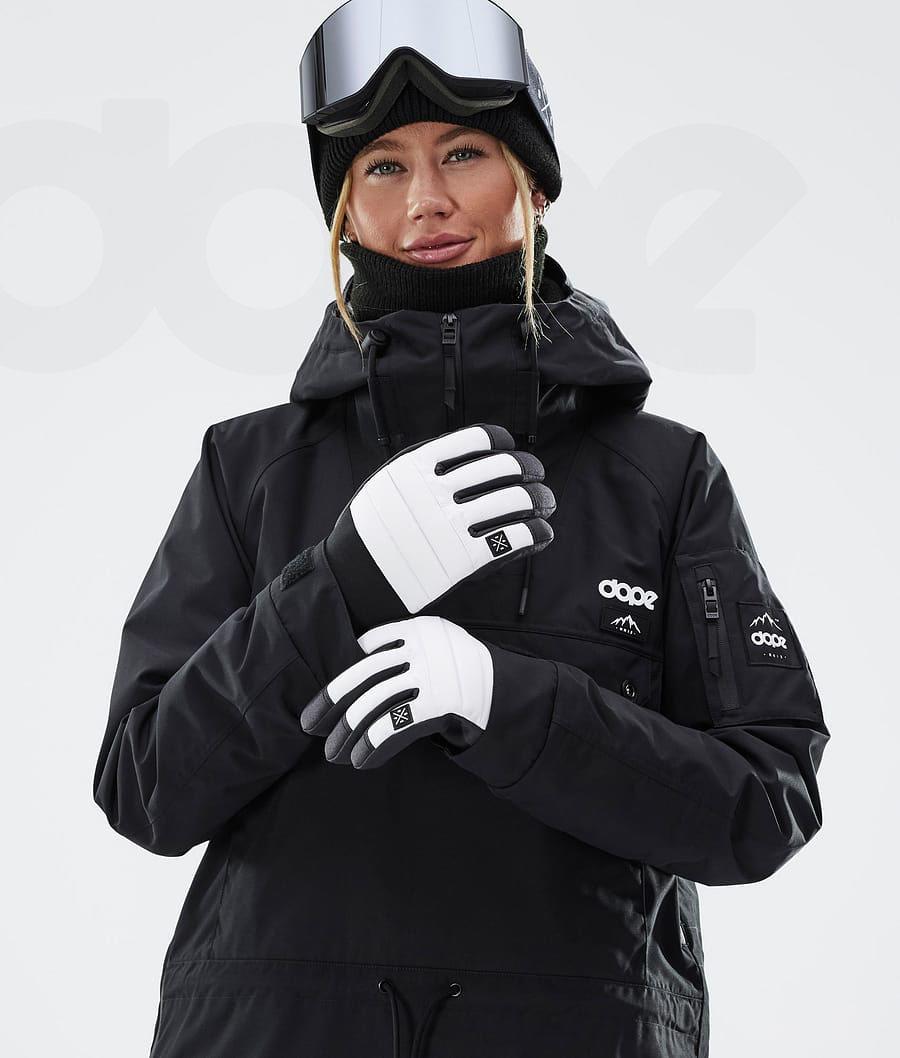 White Men's Dope Ace Snowboard Gloves | NZ_D1716