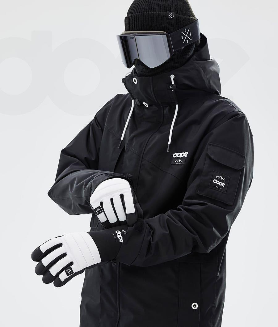 White Men's Dope Ace Snowboard Gloves | NZ_D1716