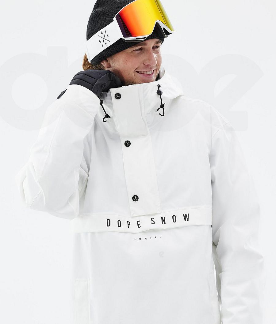 White Men's Dope Legacy Ski Jackets | NZ_D1043