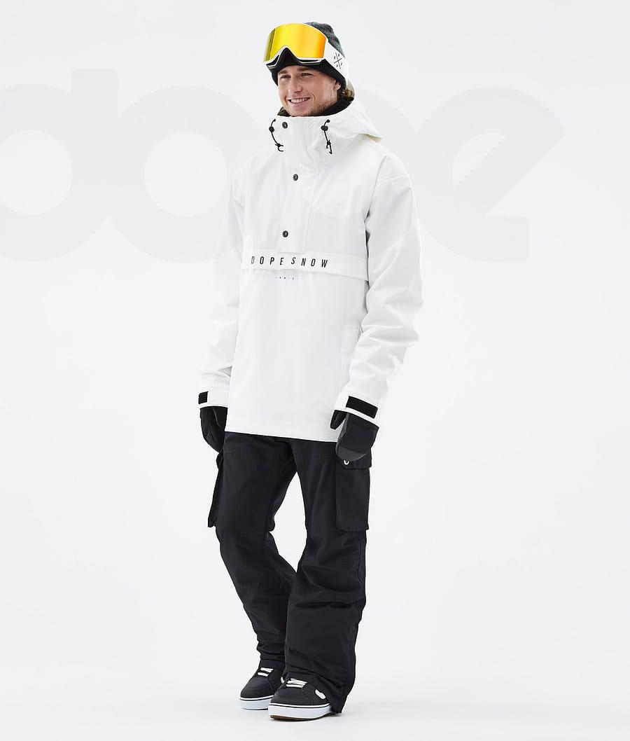 White Men's Dope Legacy Snowboard Jackets | NZ_D1558