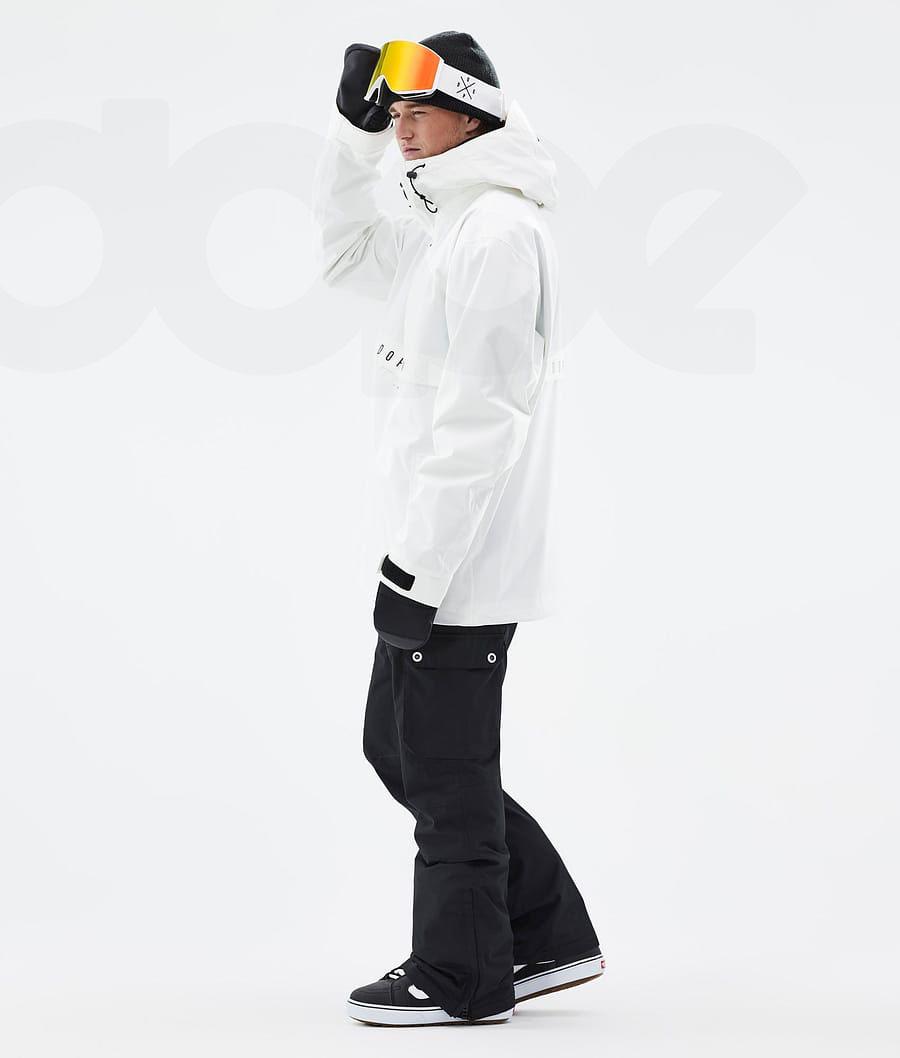 White Men's Dope Legacy Snowboard Jackets | NZ_D1558