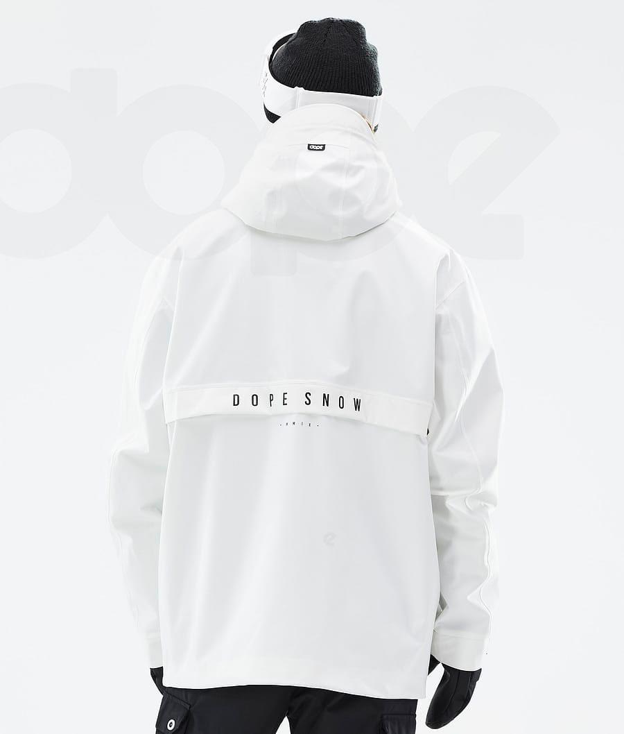 White Men's Dope Legacy Snowboard Jackets | NZ_D1558