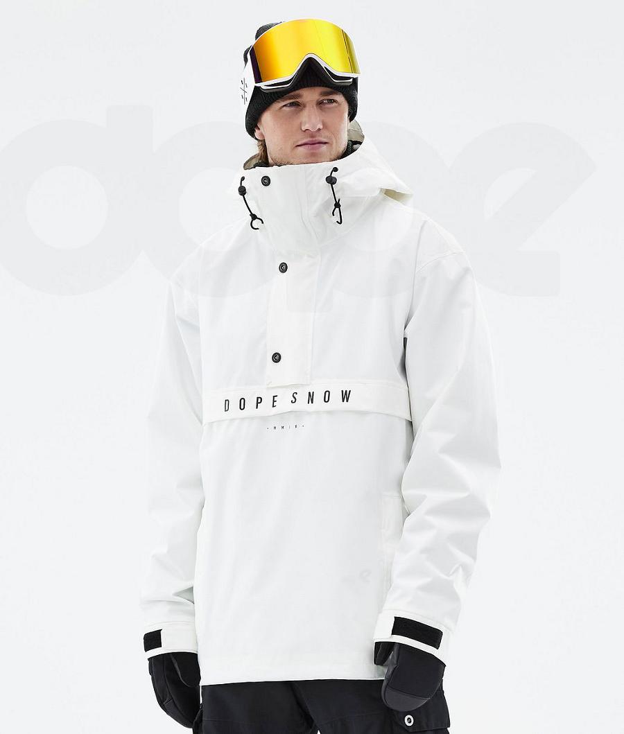 White Men\'s Dope Legacy Snowboard Jackets | NZ_D1558