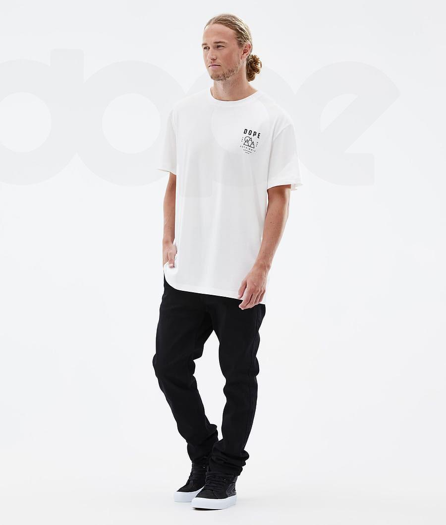 White Men's Dope Standard T-shirts | NZ_D1545