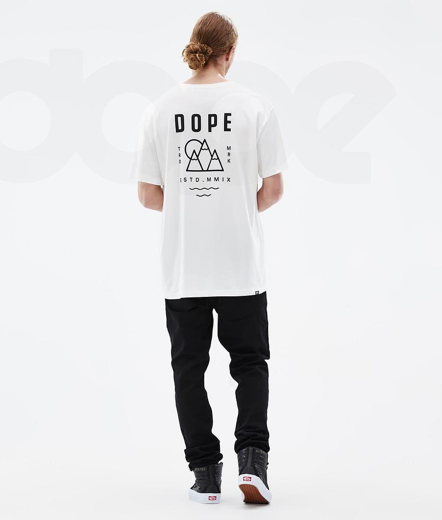 White Men's Dope Standard T-shirts | NZ_D1545