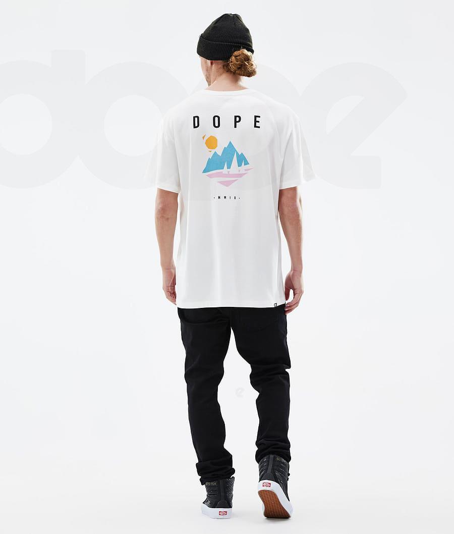White Men's Dope Standard T-shirts | NZ_D1978