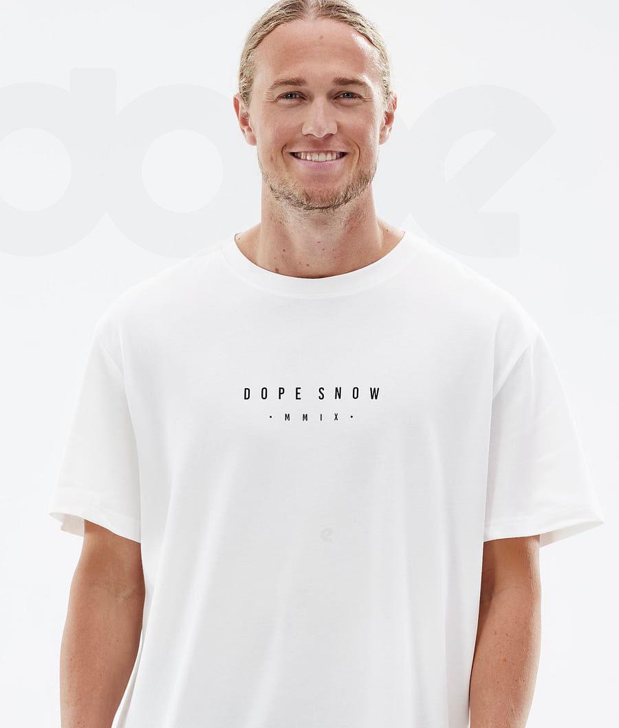 White Men's Dope Standard T-shirts | NZ_D2335
