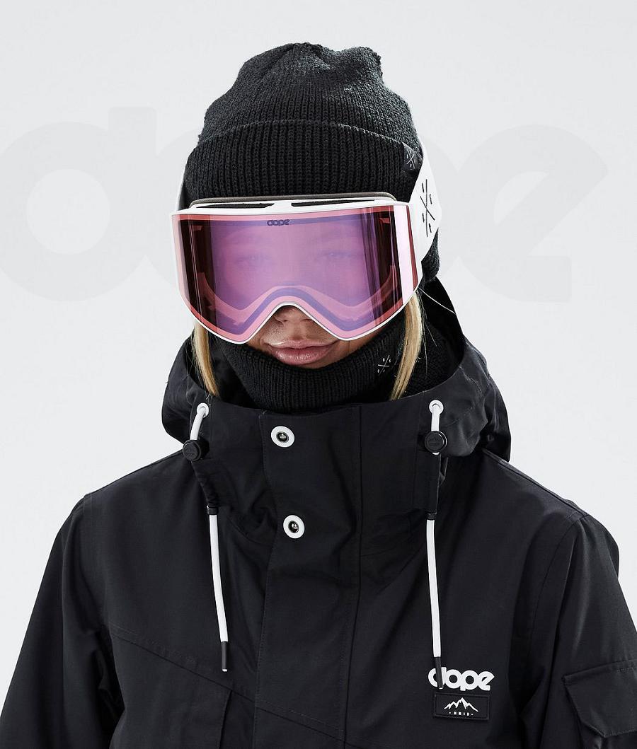White / Pink Men's Dope Sight Goggles | NZ_D1479