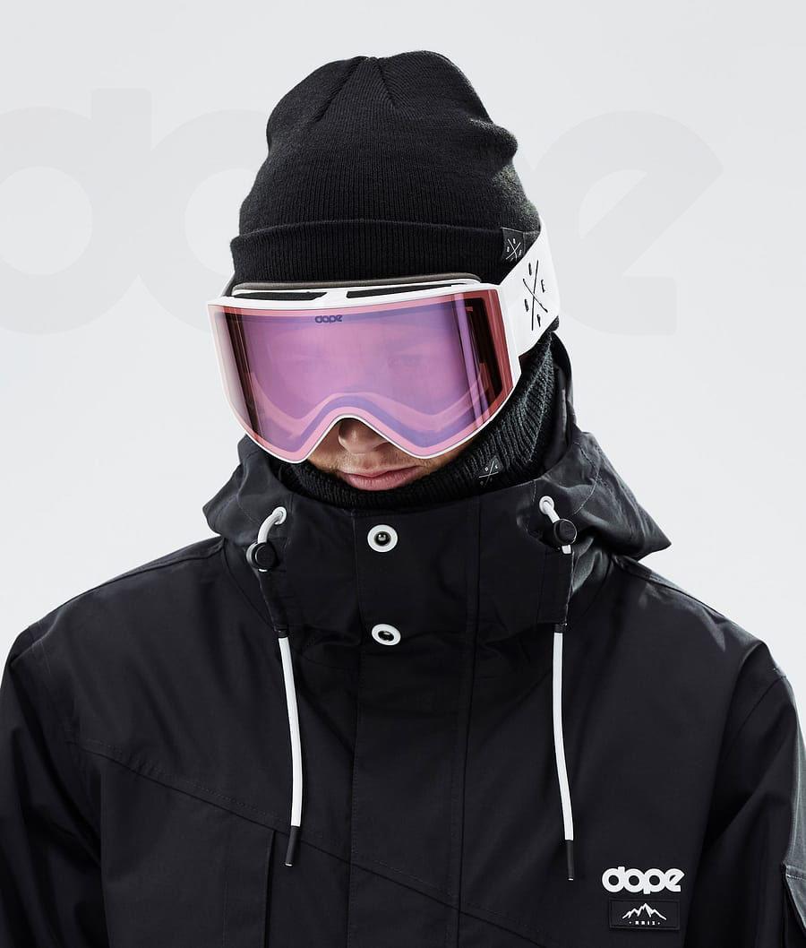 White / Pink Men's Dope Sight Goggles | NZ_D1479