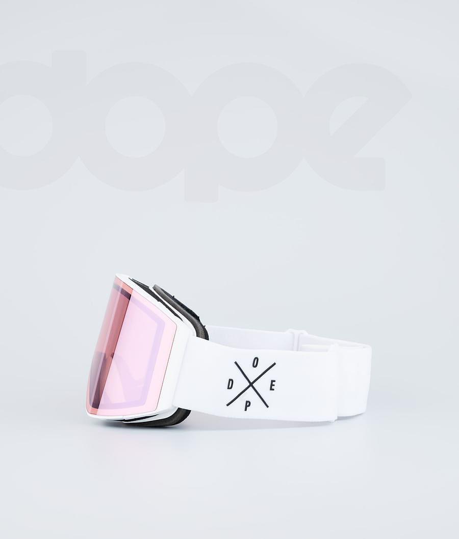 White / Pink Men's Dope Sight Goggles | NZ_D1479