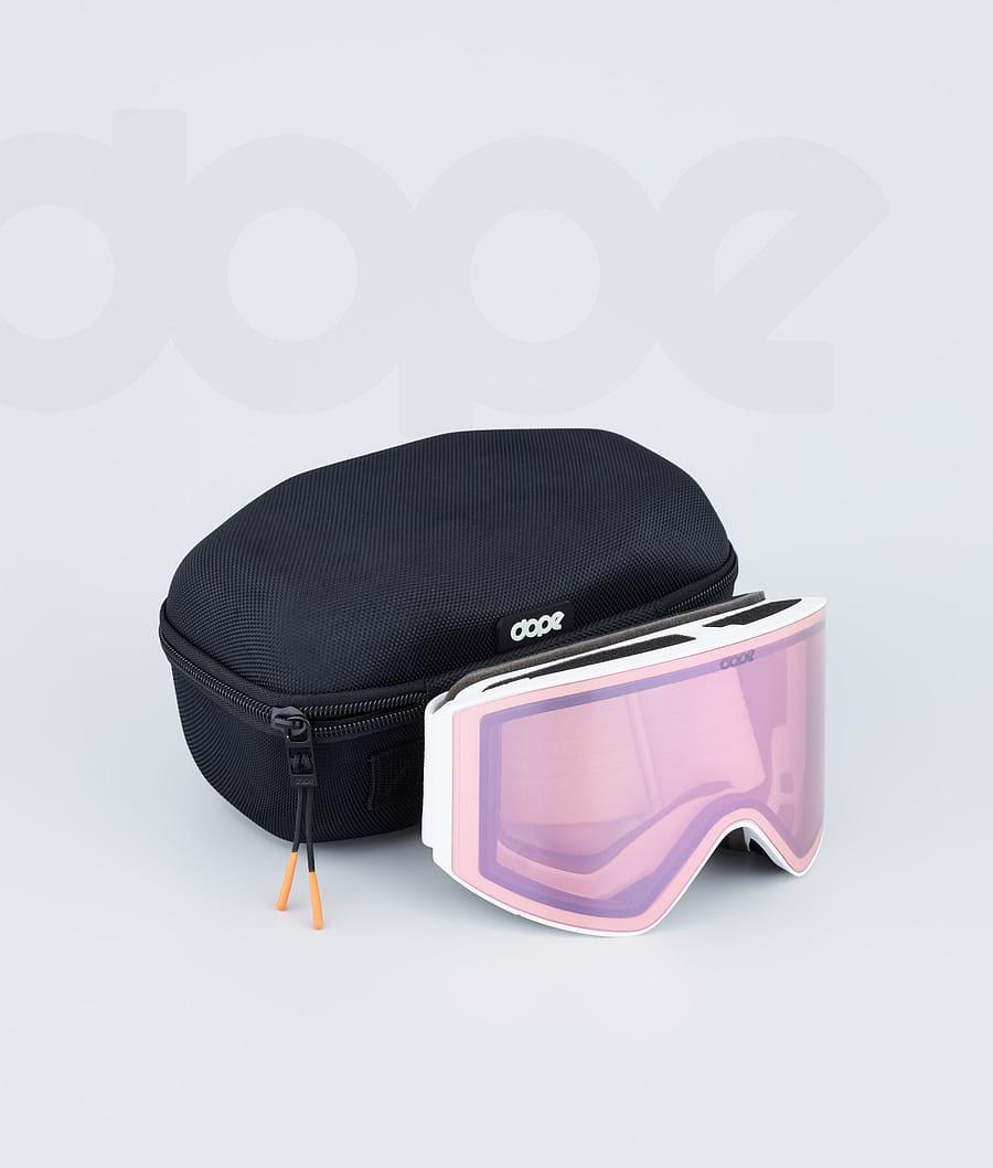White / Pink Men's Dope Sight Goggles | NZ_D1479
