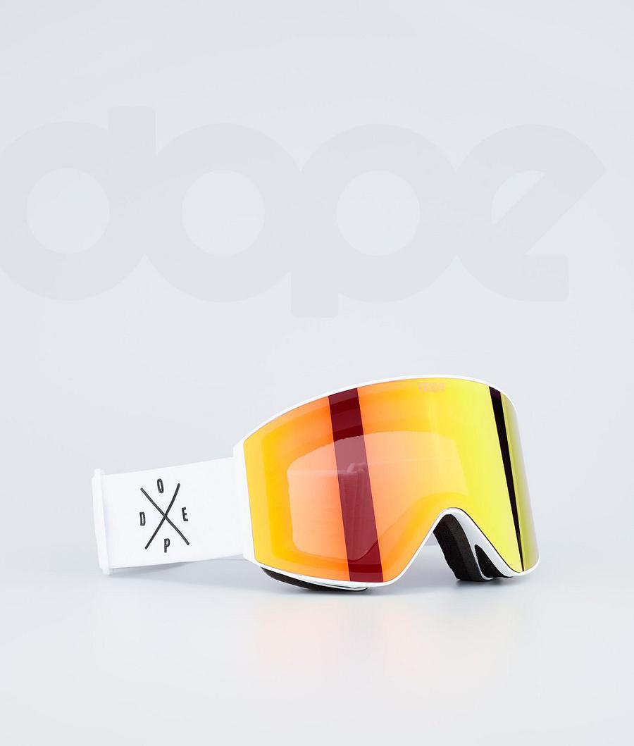 White / Red Men\'s Dope Sight Goggles | NZ_D1087
