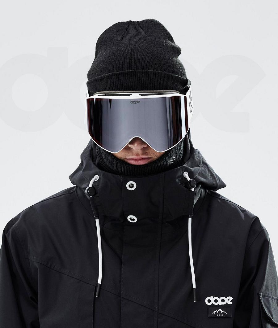 White / Silver Men's Dope Sight Goggles | NZ_D1860