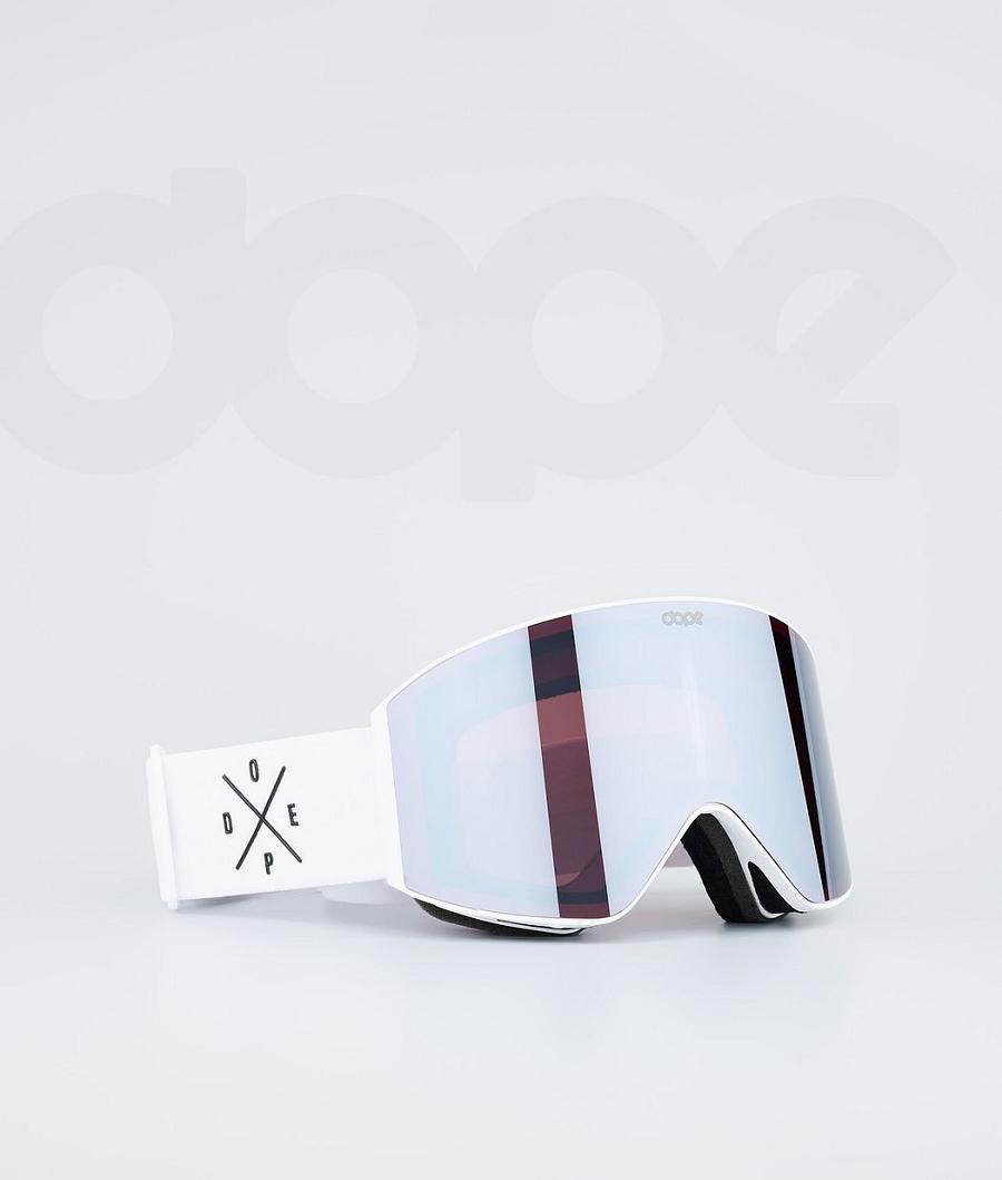 White / Silver Men\'s Dope Sight Goggles | NZ_D1860