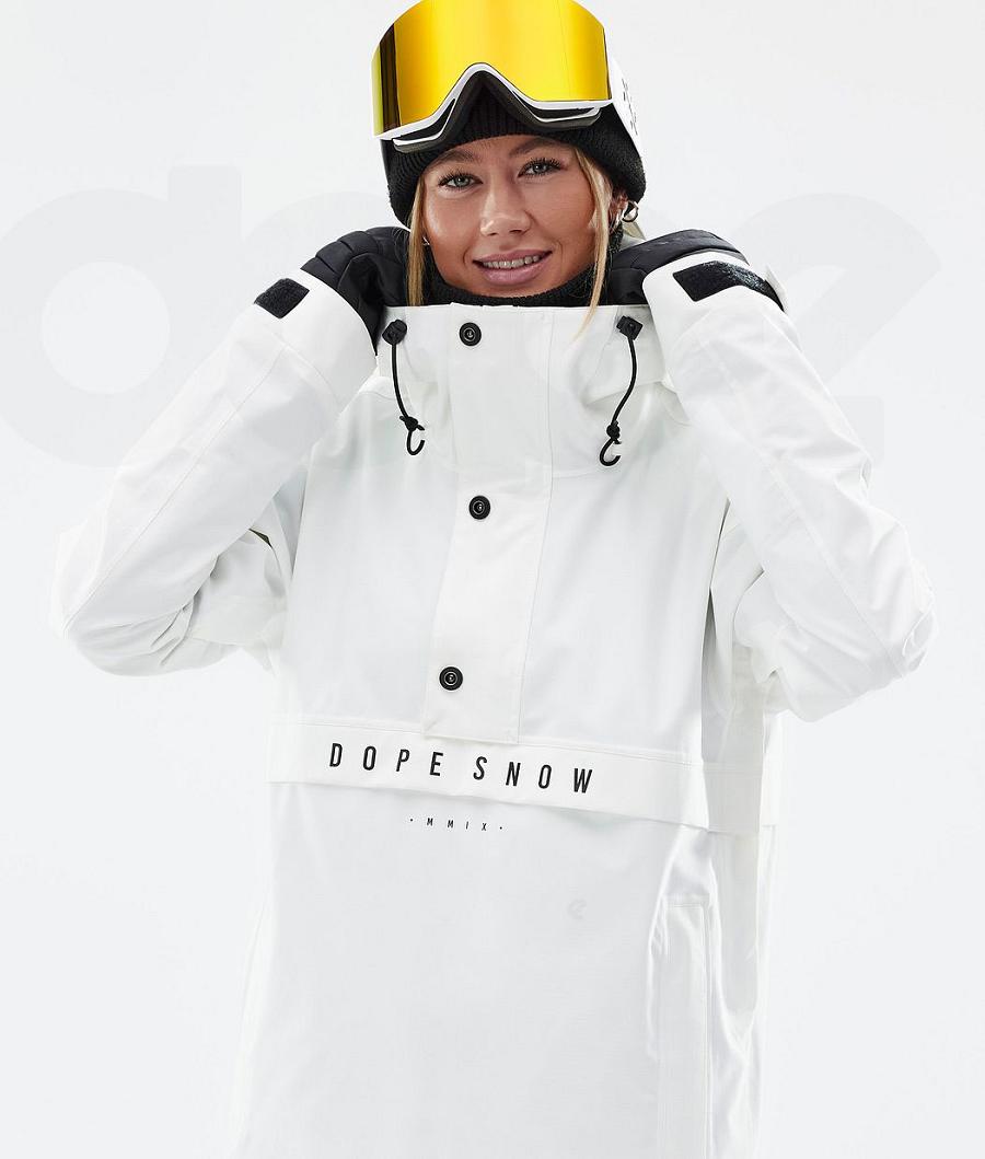 White Women's Dope Legacy W Snowboard Jackets | NZ_D1002