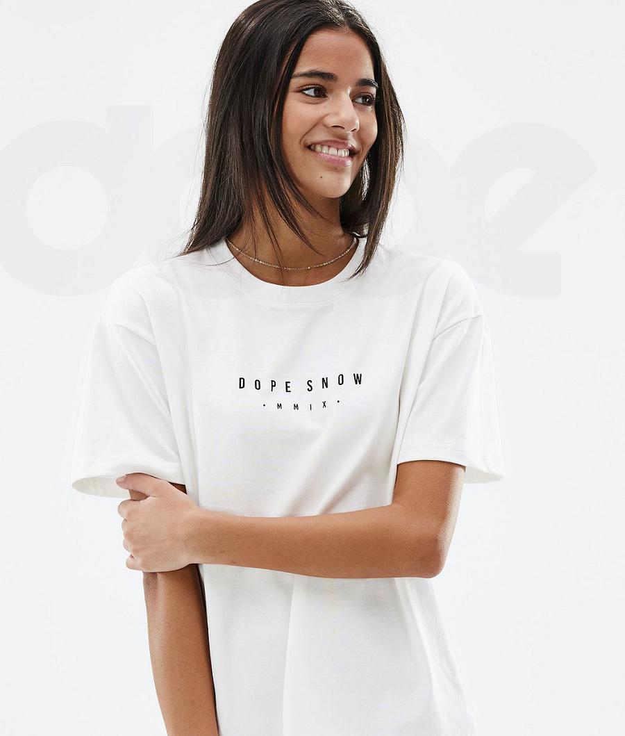 White Women's Dope Standard W T-shirts | NZ_D1224