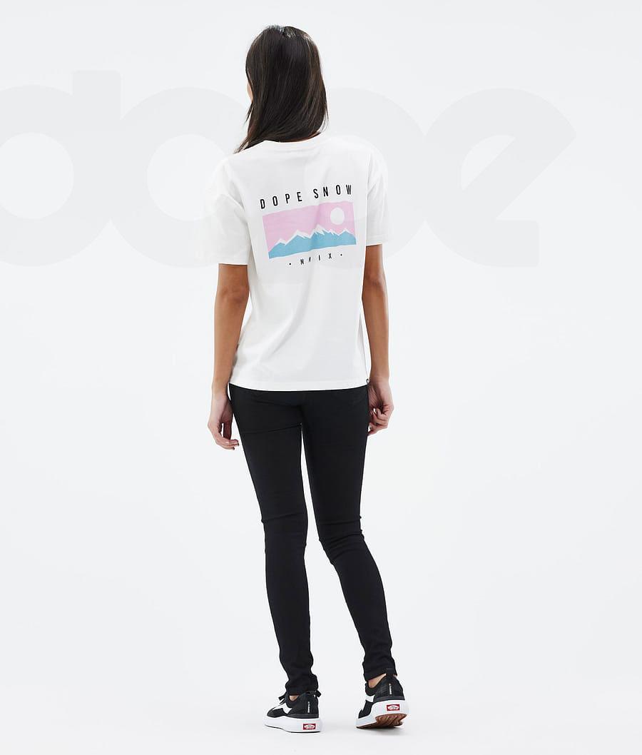 White Women's Dope Standard W T-shirts | NZ_D1224