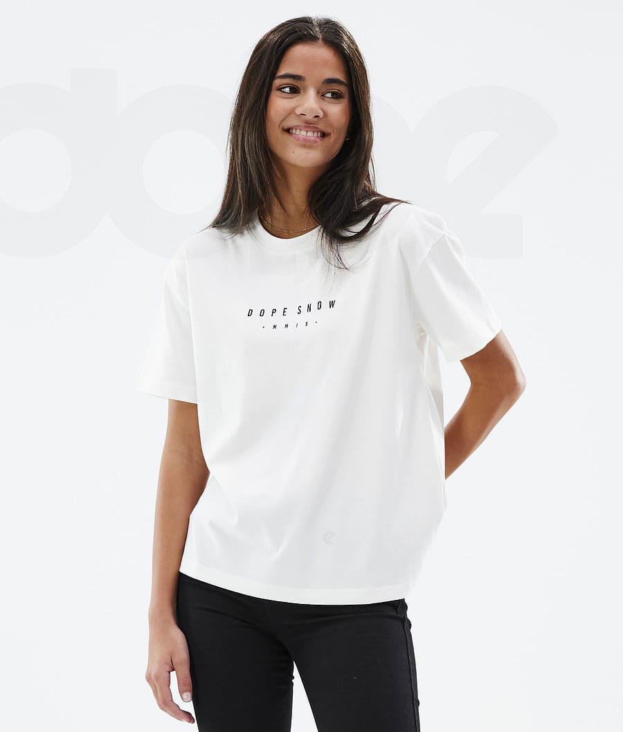 White Women's Dope Standard W T-shirts | NZ_D1224