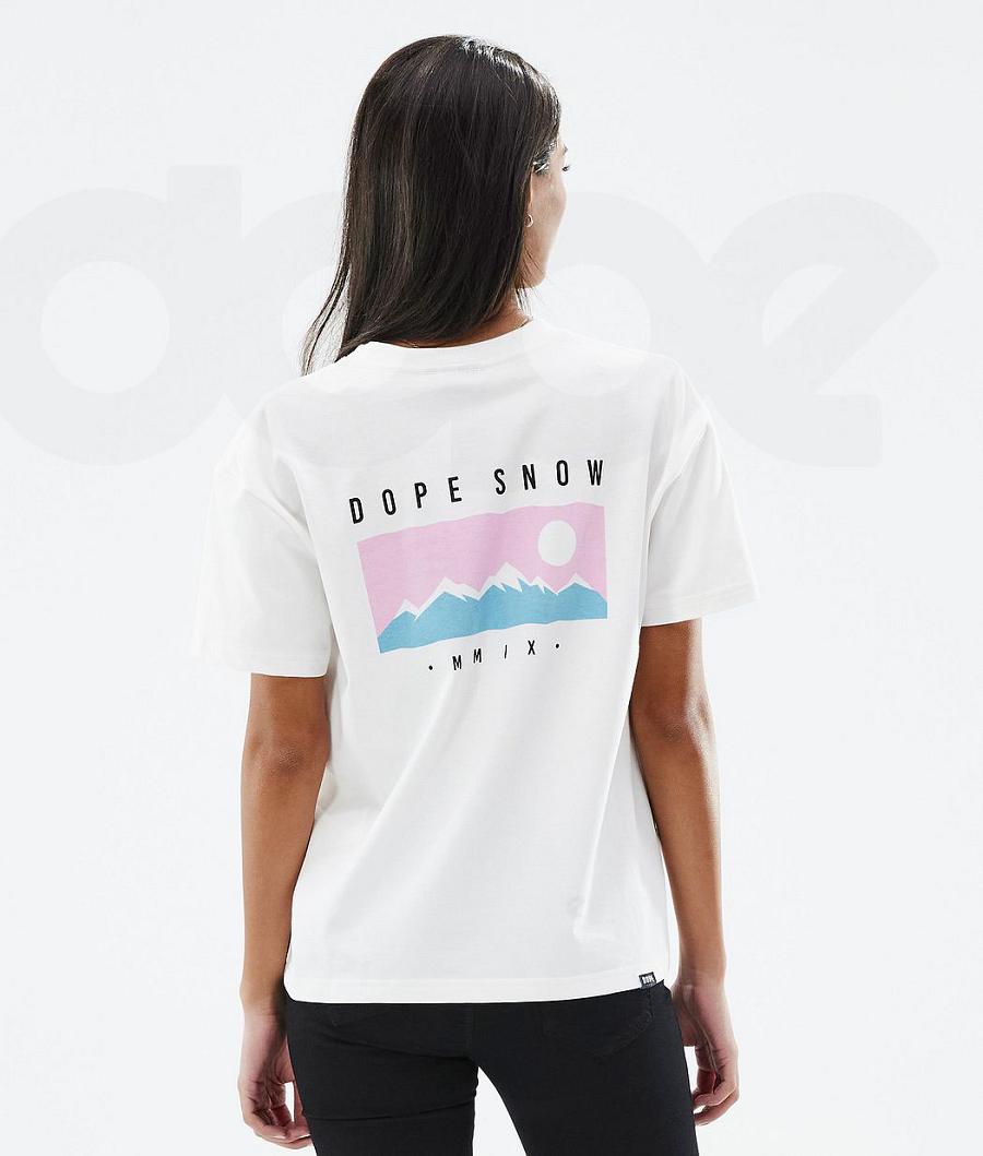White Women\'s Dope Standard W T-shirts | NZ_D1224